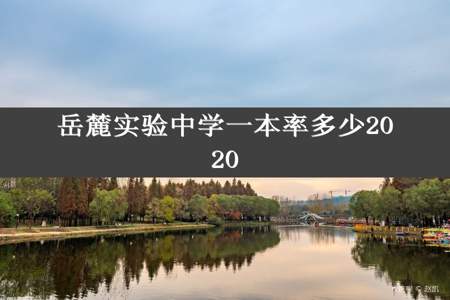 岳麓实验中学一本率多少2020