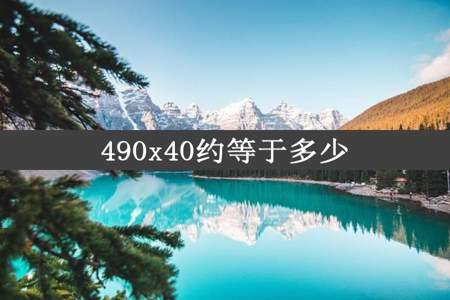 490x40约等于多少