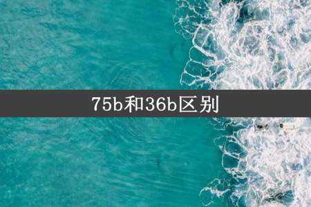 75b和36b区别