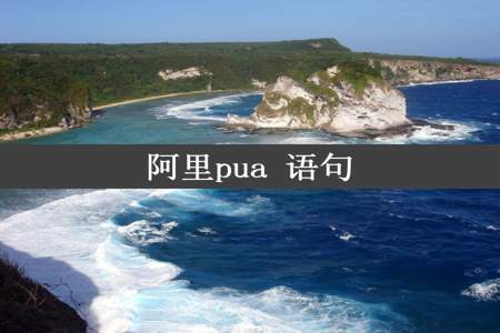 阿里pua 语句