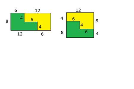 6个边长为3厘米的正方形拼成一个长方形.有几种拼法