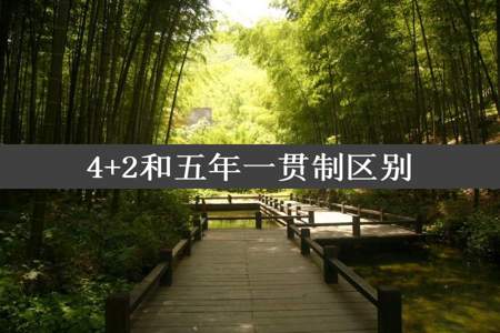 4+2和五年一贯制区别