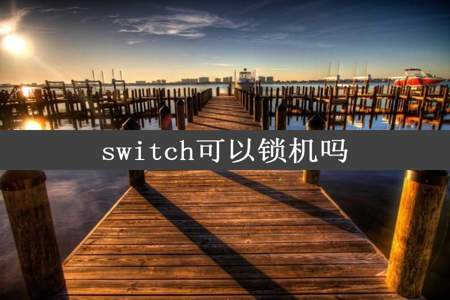 switch可以锁机吗