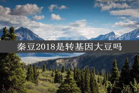 秦豆2018是转基因大豆吗