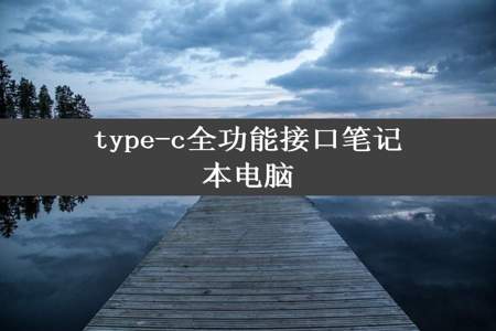 type-c全功能接口笔记本电脑