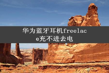 华为蓝牙耳机freelace充不进去电