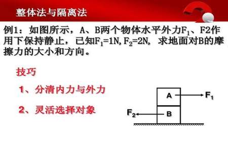 整体法和隔离法如何应用