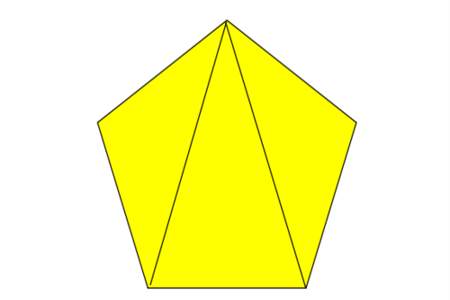 一个五边形有几个三角形