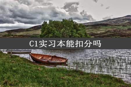 C1实习本能扣分吗