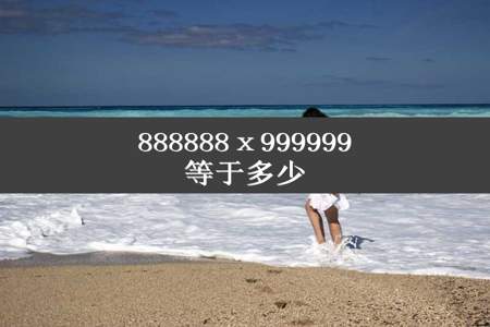 888888ⅹ999999等于多少