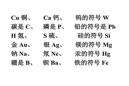 如何快速背诵化学元素符号