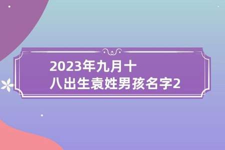 姓袁，谁能帮我起几个男孩用的名字