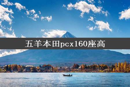 五羊本田pcx160座高