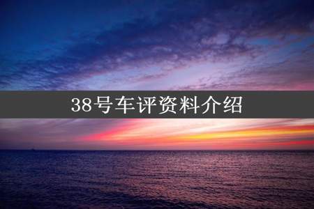 38号车评资料介绍