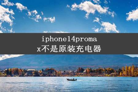 iphone14promax不是原装充电器