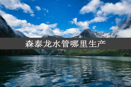 森泰龙水管哪里生产