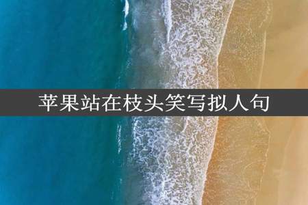 苹果站在枝头笑写拟人句