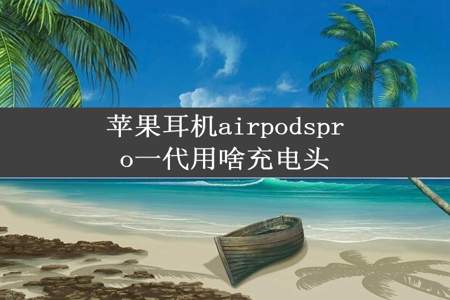 苹果耳机airpodspro一代用啥充电头