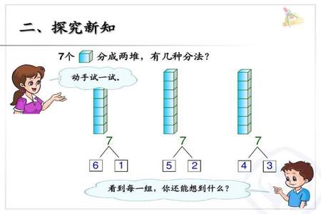 7个口分成两堆有几种分法