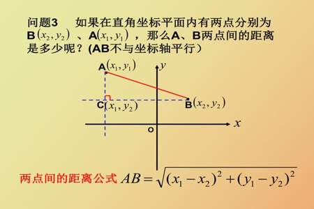 高中两点间距离公式