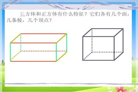 立体图形的面积和特点