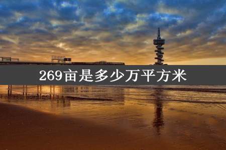 269亩是多少万平方米