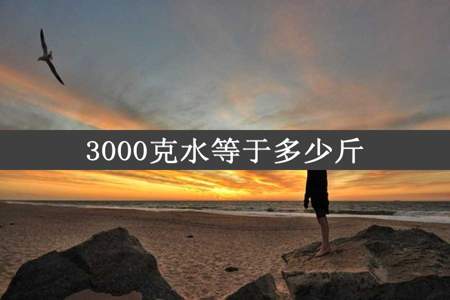 3000克水等于多少斤