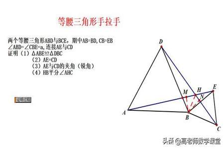 等腰三角形的手拉手模型解题方法