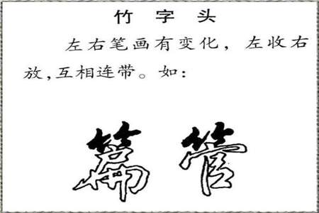 带竹字部首的字有哪些