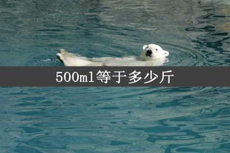 500ml等于多少斤