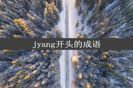 jyang开头的成语