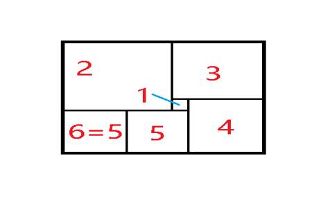 一个田字怎么变成6个正方形