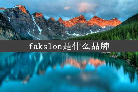 fakslon是什么品牌