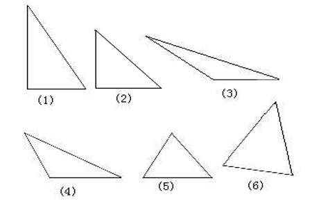 什么是锐角三角形，什么是钝角三角形