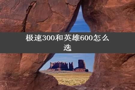 极速300和英雄600怎么选