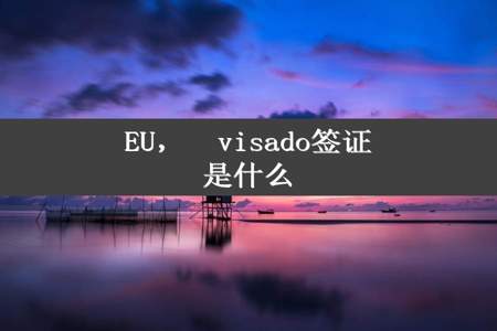 EU，  visado签证是什么