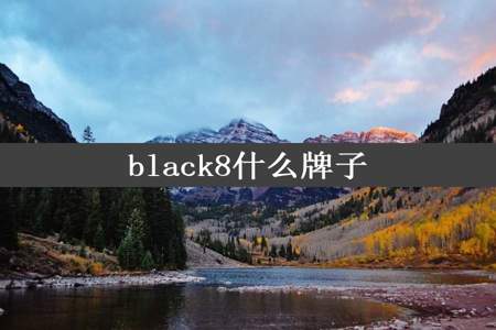 black8什么牌子