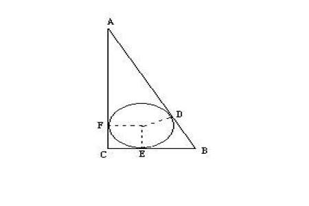 直角三角形内切半圆的半径怎么求