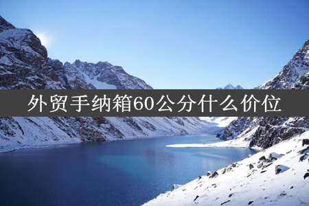 外贸手纳箱60公分什么价位