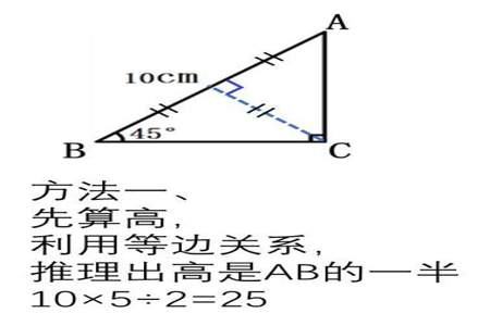 知道等腰直角三角形的直角边怎么求面积