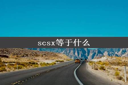 scsx等于什么