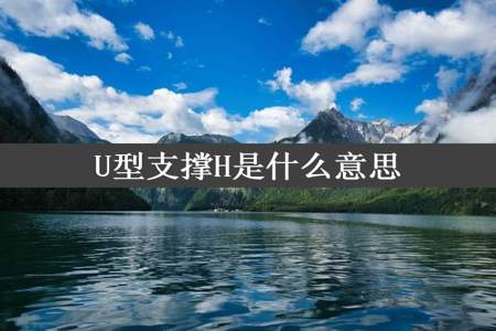 U型支撑H是什么意思