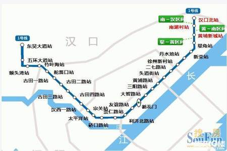 在堤角乘1号地铁到市骨科本部四医院怎么乘车