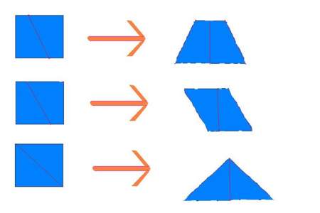 平行四边形怎么拼成三角形