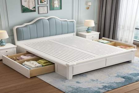 木床双人床1.8米含床垫什么价位
