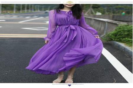 紫色的裙子搭配什么颜色的腰带好看