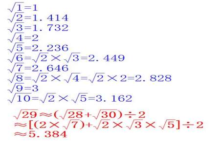 根号5约等于2.36怎么算