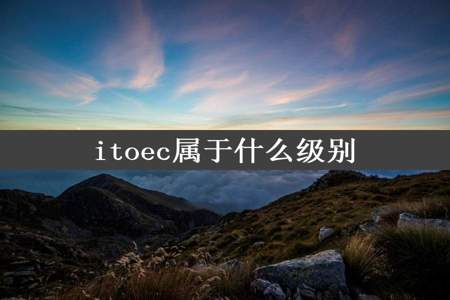 itoec属于什么级别