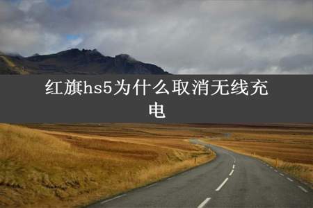 红旗hs5为什么取消无线充电