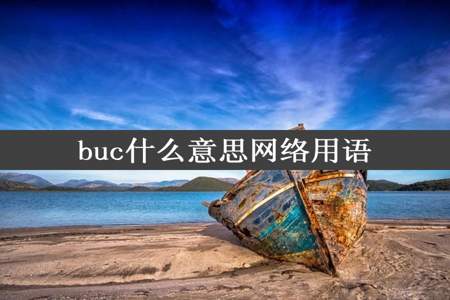 buc什么意思网络用语